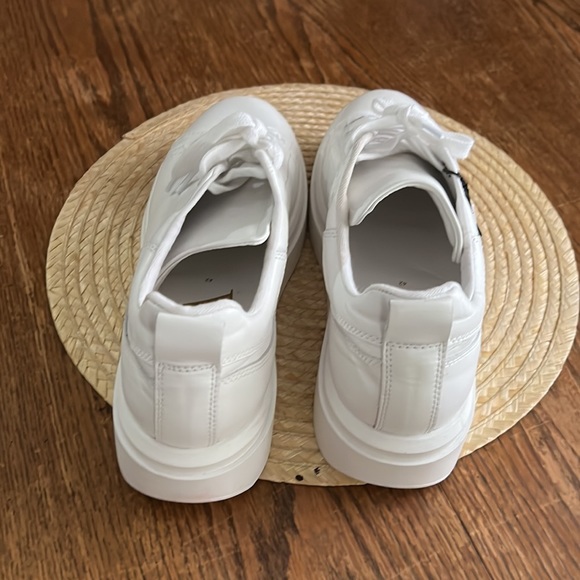 Zara leather Chunky Platform White Sneakers Size EU 42 - Picture 4 of 9